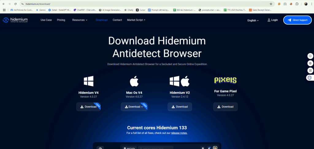 1. Download and Install Hidemium